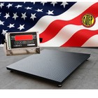 Ntep 4 x4  Floor Scale 2500 Lb Legal For Trade Pallet Scale With Printer   Ramp