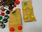 Antique Vintage Button Lot Wood Metal Rex Large 2 25  Bobbins More