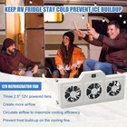 Folosem 12v Rv Medium  Refrigerator Fan With Three Powered 