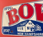 1976 1977 Bow New Hampshire Bicentennial Booster License Plate