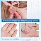 12pcs Size13 Bte Hearing Aid Earmold Tubes Pre-cut Bent Clear Replacement Tubing