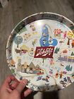 Vtg Schlitz Brewing Co 1957 Schlitzerland Beer Serving Tray Metal