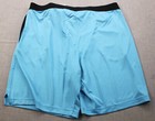 Reebok Logo Men Blue Elastic Waist Comm Knit Athletic Running Shorts Nwt L Large