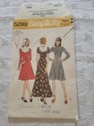 Vintage 70s Simplicity Sewing Pattern 5299 Sz 8 B 31 5 Dress 2 Lengths Complete 