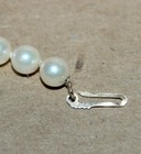 Vtg Genuine 5mm Pearl Knotted Necklace 14k Yellow Gold Clasp 18 Grams 16    Long