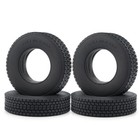 1 4x Rc Car Tires For Tamiya 1 14 Tractor Trailer truck Wheels  Decoration Parts