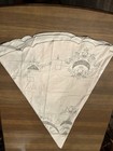 Vtg Madeira Embroidery Cutwork Lace Floral Linen Tablecloth 84 x83      12 Napkins