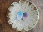 Beautiful Rare Color Sea Glass 2pcs  Surf Tumbled  Weathered  Beach Glass 104