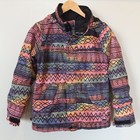 Burton Dryride Jacket S Snowboard Ski Rainbow Aztec Waterproof Outdoor Hiking