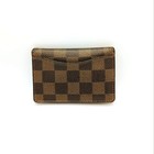 Louis Vuitton Damier Ebene Organizer De Poche Card Case Brown N61721 Authentic
