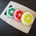 100  Handmade Dish Scrubber Crochet Fruit Design Dish Scrubbies Set Of 3 