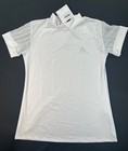 New Cavalliera  contessa  White Short Sleeve Show Shirt  women s Xl  - Msrp  149