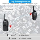 2pcs 2way Walkie Talkies Portable Adult Walkie Talkies 16 Channel Rechargeable