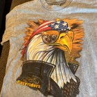 Vintage Y2k Easyriders T Shirt Men   s Medium Motorcycle Graphic Eagle