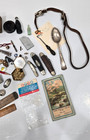    lot  2 Lb  Antique Vintage Smalls Trinkets Junk Drawer