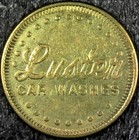 Luster Car Wash Good For  1 In Trade Carwash Token 28mm  c991 