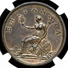 Great Britain  George Iii  Copper Penny  1806-soho  Ngc Ms62 Bn