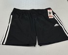 Adidas Men s 3 Stripe Shorts  Black white  Size M
