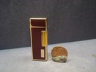 Vtg Nos Mini Colibri Flint Lighter-gold Plate Enamel Working Great Piston Hinge