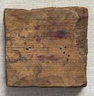 Vtg Hand Carved Wood Block Print 4 75  Pattern Fabric Paper Textile Art Decor