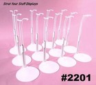 8 Doz  2201 White Kaiser Stands Fit 11 5-12 5  Tall Doll Barbie Career   Fashion