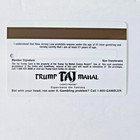 Blank Unissued Trump Taj Mahal Casino Slot Card Players Club Atlantic City