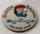 20s Buster Brown Shoes Walking Club Celluloid Button   Advertising Pin