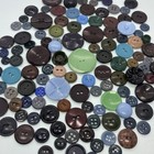 Vintage Colt Button Collection Blue Green Brown Confirmed Plastic Craft Lot