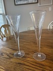  4   Vintage Princess House Heritage Handblown Crystal 10  Toasting Flutes   431
