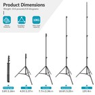 Neewer Heavy-duty Light Stand 13 Feet 4 Meters Spring Cushioned Aluminum Alloy