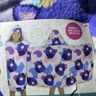 Squishmallows Hooded Throw Fleece Blanket Cow Character Purple Size 30x50    New 