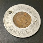 Encased 1904 St  Louis World s Fair Indian Head Penny Us Token Key Fob Souvenir 