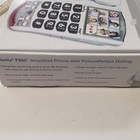 Clarity P300 Amplified Corded Picture Phone Pictureperfect Dialing White gray
