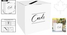 Elegant Black Card Box Holder For Weddings   Showers - 7 8  X 7 8  X 7 8 