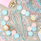 48 Pcs Baby Gender Reveal Party Favors  Team Boy And Girl Button Pins Necklaces