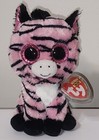 Ty Beanie Boos - Zoey The Pink   Black Zebra 6  New Mwmts Stuffed Animal Toy