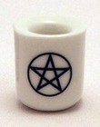 Witchcraft Pentagram Chime  mini Taper  Candle Holder 