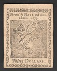 Fr  Cc-93 Jan  14  1779  30 Continental Colonial Currency -  a44 