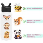 210pcs Holographic Animal Stickers For Adults - Cute Big-eye Colourful