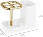 Toothbrush Holder Bathroom Countertop Organizer Cosmetic Vanity Storage