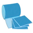 25 Inch Wide Hvac air Filter Media Roll  Blue  white Merv8 Polyester  10 Feet