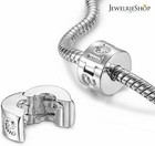 Authentic 2pc Clip Lock Spacer Stopper Charm Bead Suits Pandora Bracelet New Usa