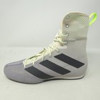 Adidas Box Hog 3 Boxing Shoes Mens Size 7 Gray White Boxing Boots