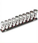 Mac Tools 3 8 Drive 10 Piece Metric Chrome Universal Socket Set New In A Box   