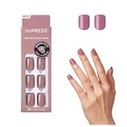 Kiss Impress No Glue Petal Pink Press-on Nails  Short Squoval Shape  30 Nails