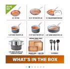 Gotham Steel True 20 Pc Ceramic Cookware Set Nonstick Ceramic Pots And Pans