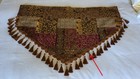One Croscill Galleria Red Gold Tassel Ascot Valance Beaded Trim - Missing 1 Bead