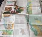1992 National Geographic  making Of Canada  British Columbia  Map Cartograph