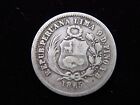 Peru 1 5 Sol 1865 Yb Silver 5   De Sol Seated Liberty Peruana H6392 Money Coin
