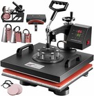 8 In 1 Combo T-shirt Heat Press 15 x15  Transfer Machine Sublimation Swing Away